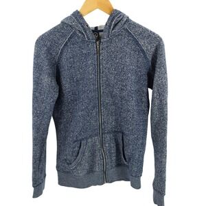 Empyre Blue Speckled Zip Up Hoodie Women's Size‎ M